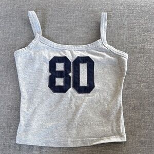 Edikted 80 Gray Tank Top with Navy XS